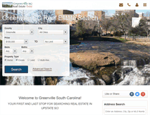 Tablet Screenshot of greenvillescrealestatetoday.com